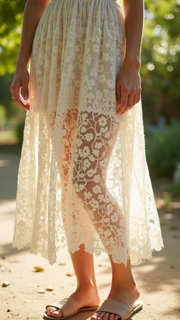 15 Girly Summer Outfits to Rock 13 breezy eyelet dress styling