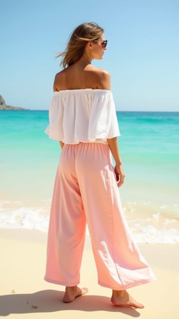 15 Beach Summer Outfits for a Relaxed Vibe 12 chic beach ready outfit pairing