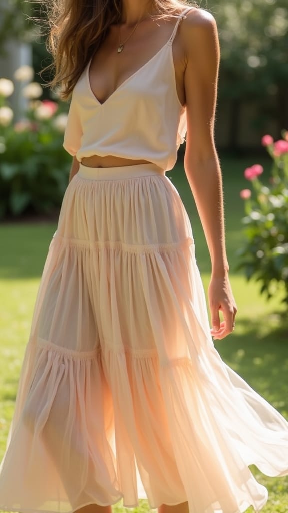 15 Long Skirt Outfits for Summer 6 chic summer outfit inspiration