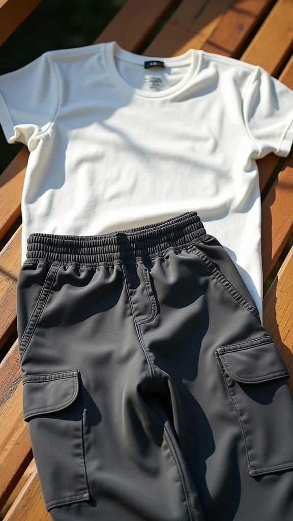 15 Summer School Outfits for Comfort 12 comfy utility jogger outfit