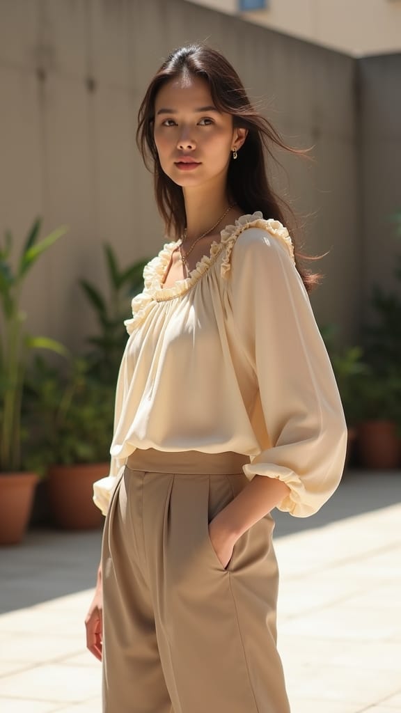 15 Modest Summer Outfits for a Chic Look 10 elegant summer chiffon outfit