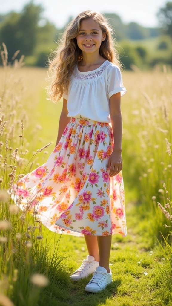 15 Summer Outfits for Teens to Keep It Fresh 13 floral skirt with blouse