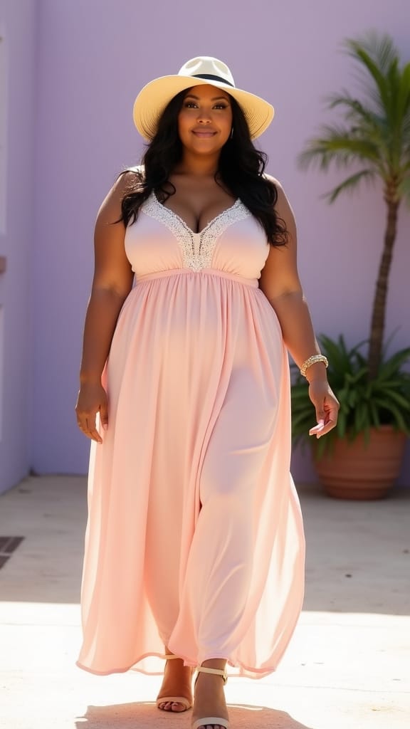 15 Plus Size Summer Outfits 13 pastel tones for summer