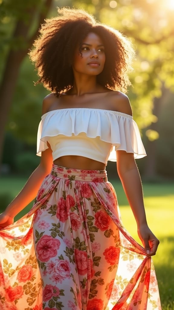 15 Curvy Summer Outfits for a Perfect Fit 5 playful polished outfit combo