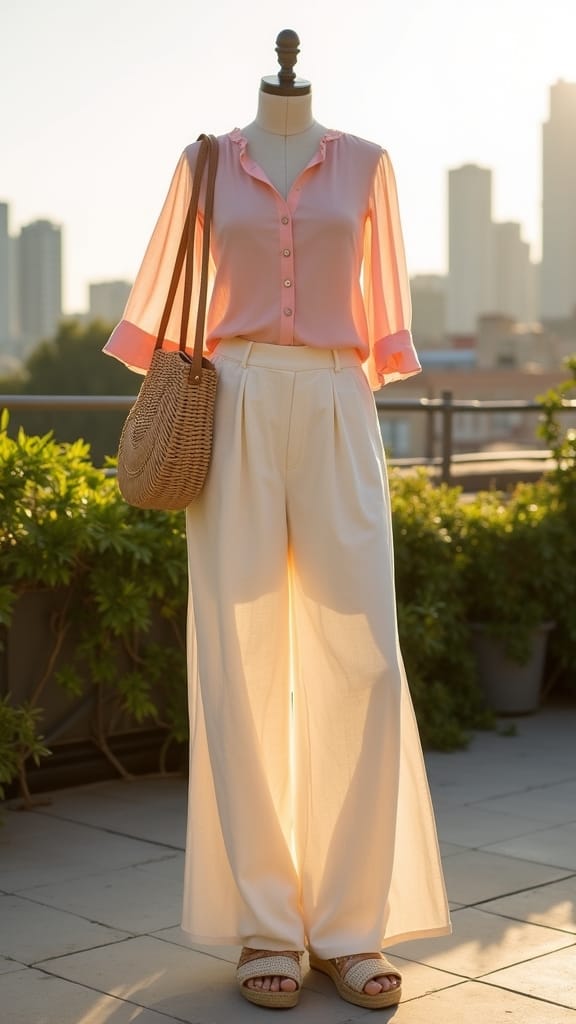 15 Summer Outfit Ideas 9 stylish wide leg summer outfits