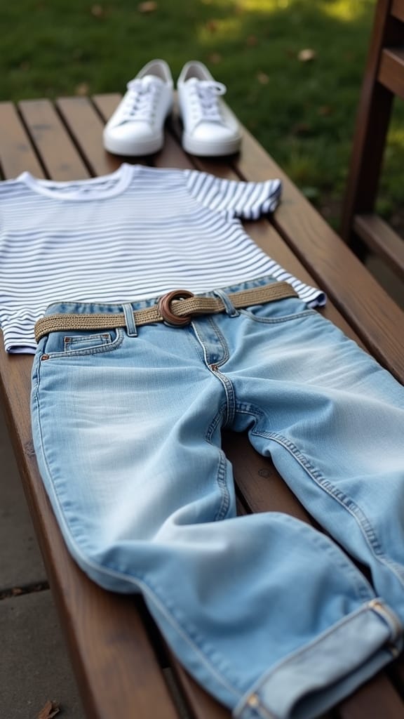 15 Jeans Summer Outfits for a Casual Look 8 summer casual striped outfit