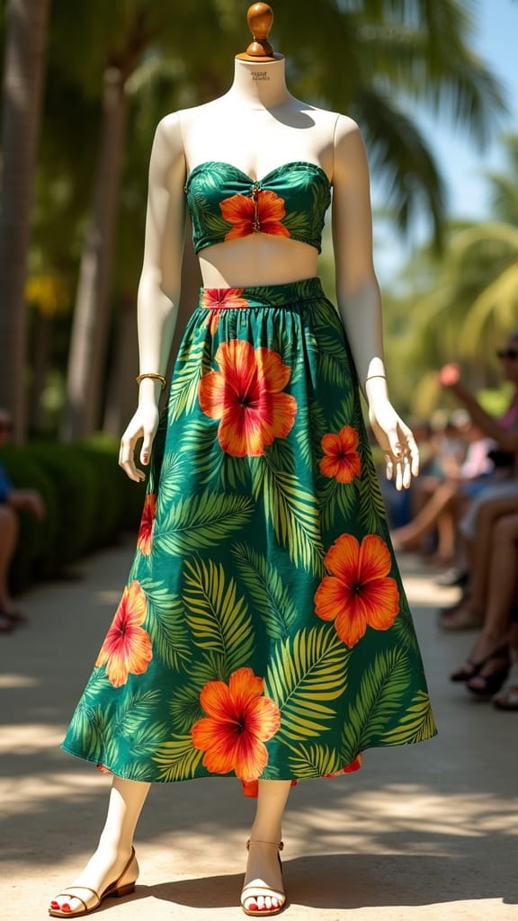 15 Summer Concert Outfits to Rock the Event 7 tropical vibrance beach style