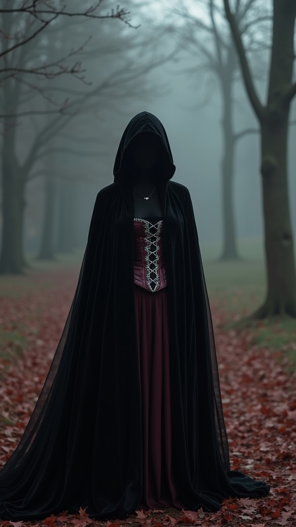 20 Hauntingly Beautiful Fall Goth Outfits 11 black and burgundy aesthetic
