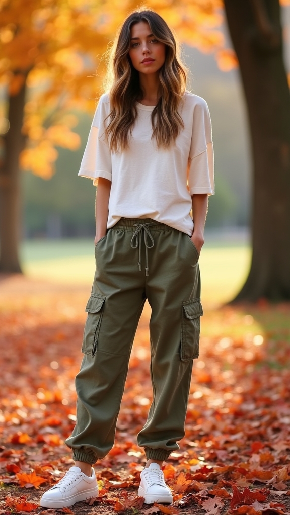 20 Cozy and Chic Baggy Fall Outfits 13 casual cool utility outfit