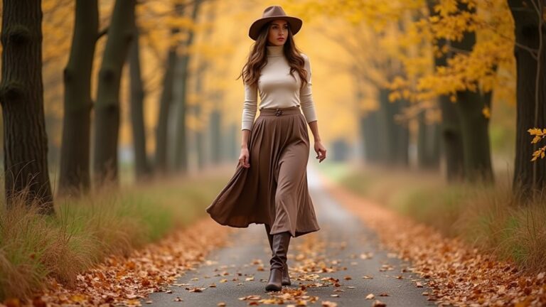 chic long skirt outfits