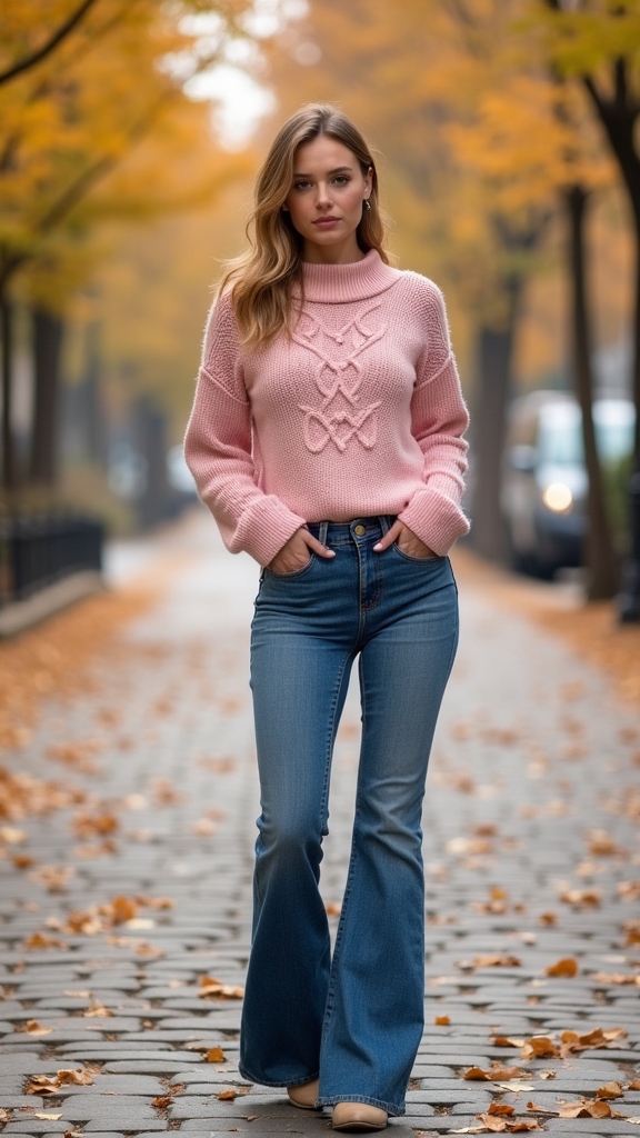 20 Chic Pink Fall Outfits 17 cotton candy chic outfit