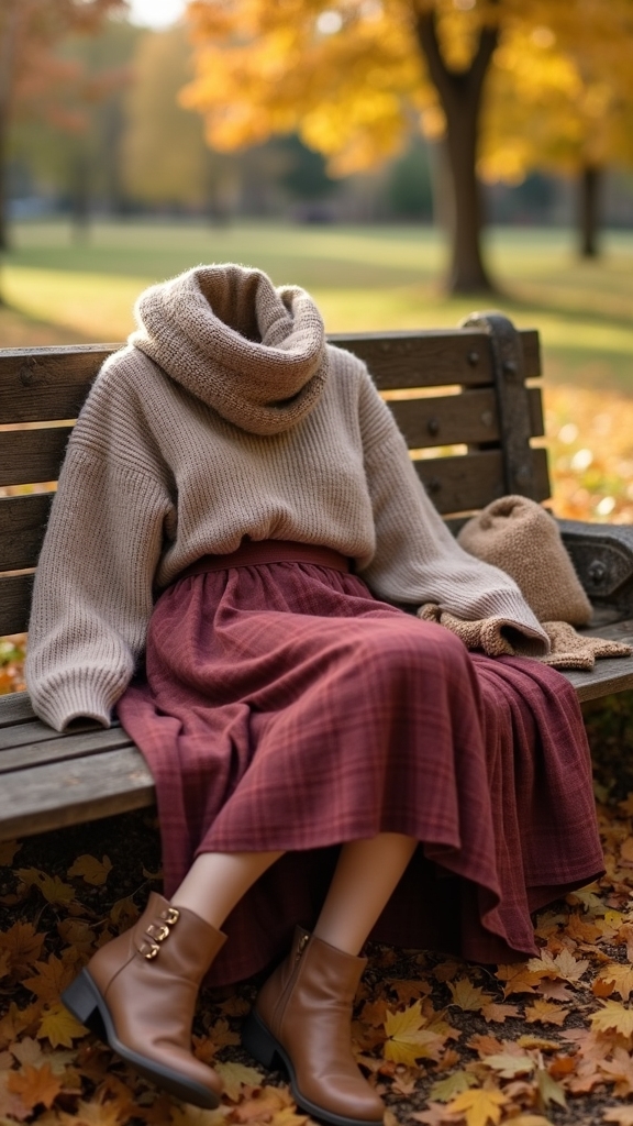 20 Cozy Fall Outfits for Lazy Days 15 cozy chic fall combination
