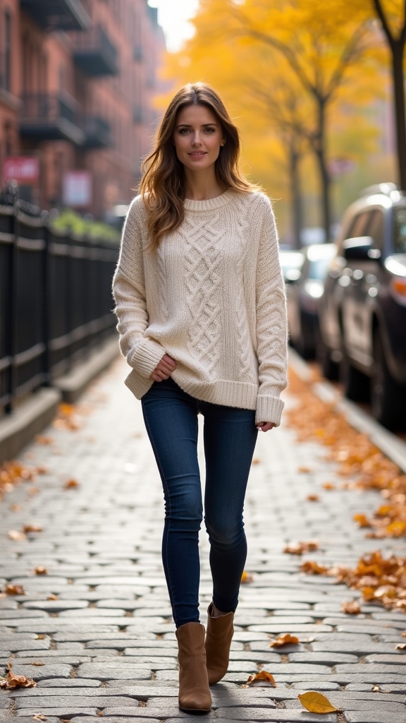 cozy chic fall layering