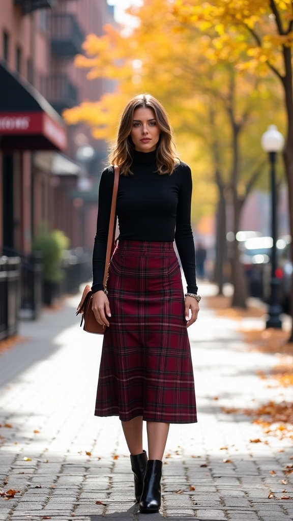 cozy midi skirt ensemble