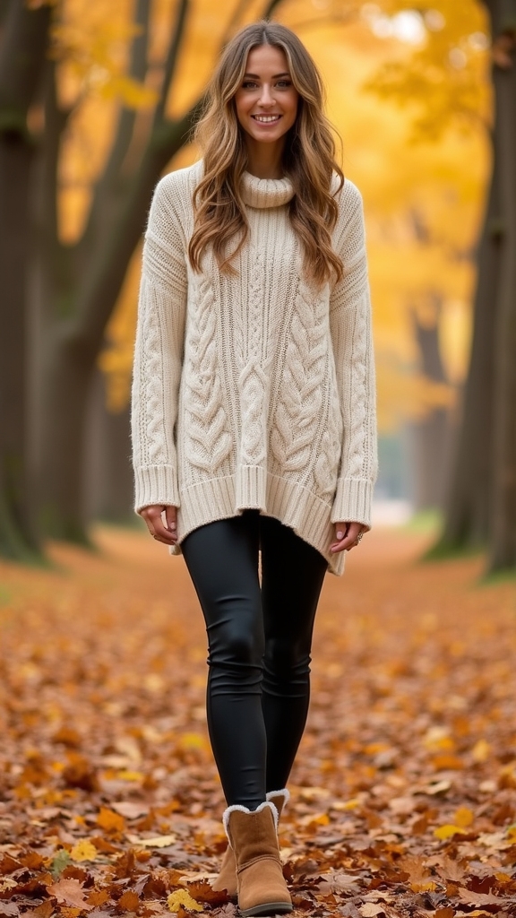 cozy oversized sweater combo