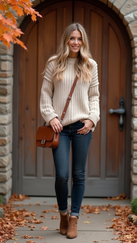 cozy oversized sweater styling