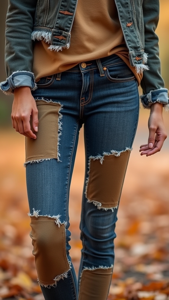 20 Chic Fall Jeans Outfits 16 eclectic denim layered outfit