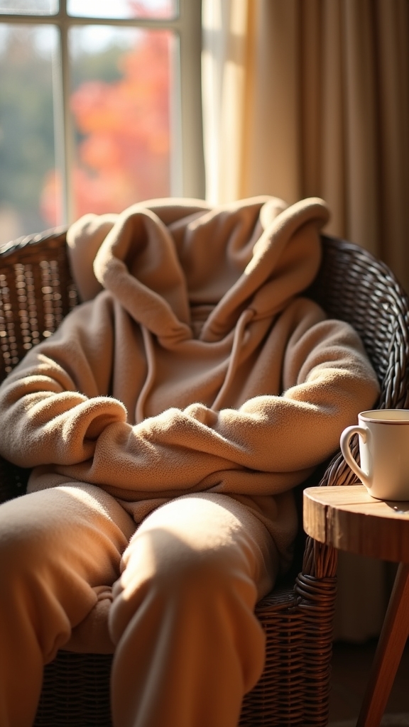 20 Cozy Fall Outfits for Lazy Days 5 fleece lined fall streetwear combo