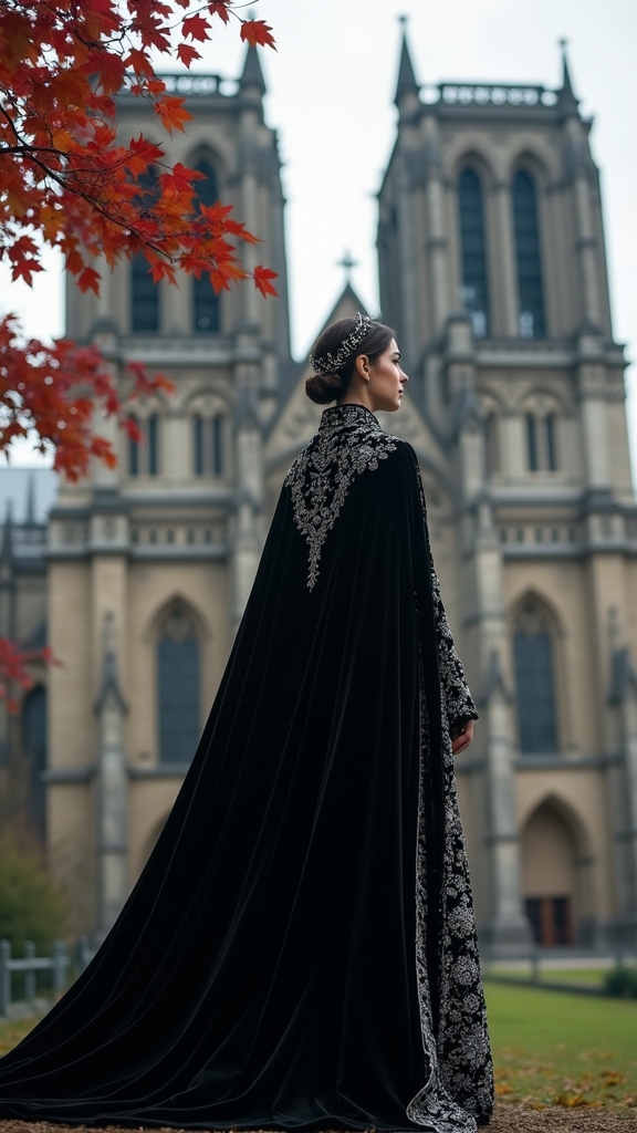 20 Hauntingly Beautiful Fall Goth Outfits 12 regal gothic fashion essentials