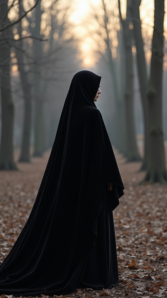 20 Hauntingly Beautiful Fall Goth Outfits 19 sleek monochrome goth aesthetic