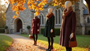 stylish autumn church attire