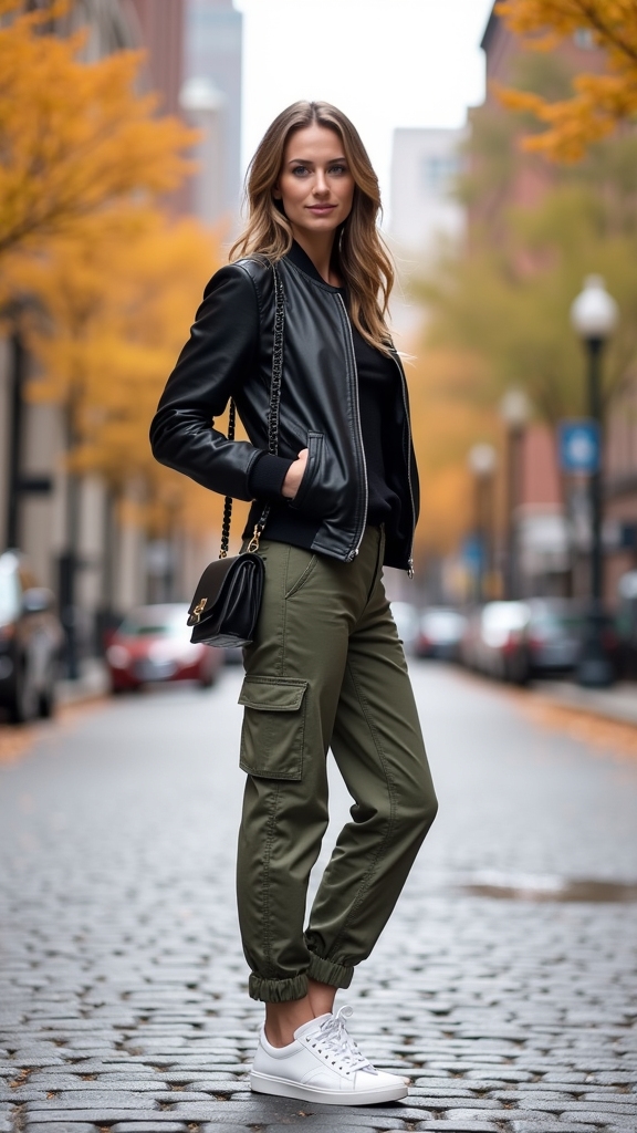 stylish bomber jacket outfit