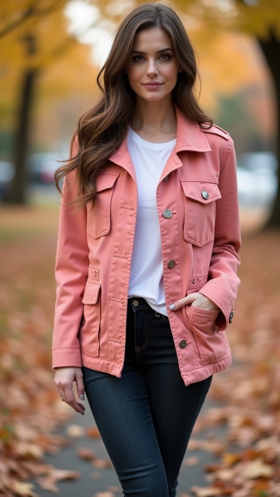 20 Chic Pink Fall Outfits 16 stylish fall layering combo