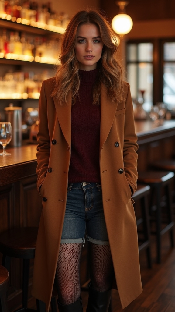 stylish longline blazer layering