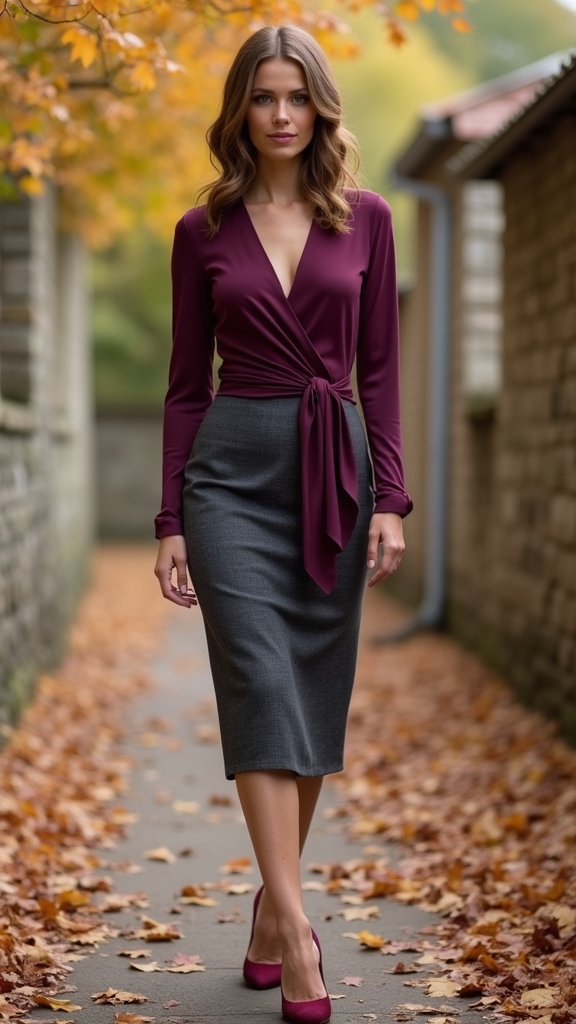 timeless fall church outfit